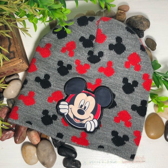 Disney Mickey Mouse Knit Beanie 2T-5T Toddler Hat Children Cold Weather Hat - Picture 1 of 12